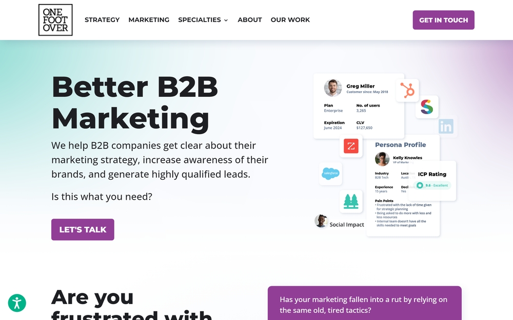 img of B2B Digital Marketing Agency - One Foot Over